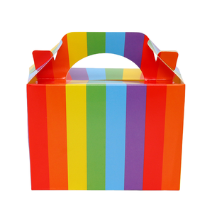 Emballage portable personnalisé pour mariage, anniversaire et Noël, avec poignée, logo de boîte à gâteaux mystérieux, desserts en papier de boulangerie, vente en gros - Product Image 1