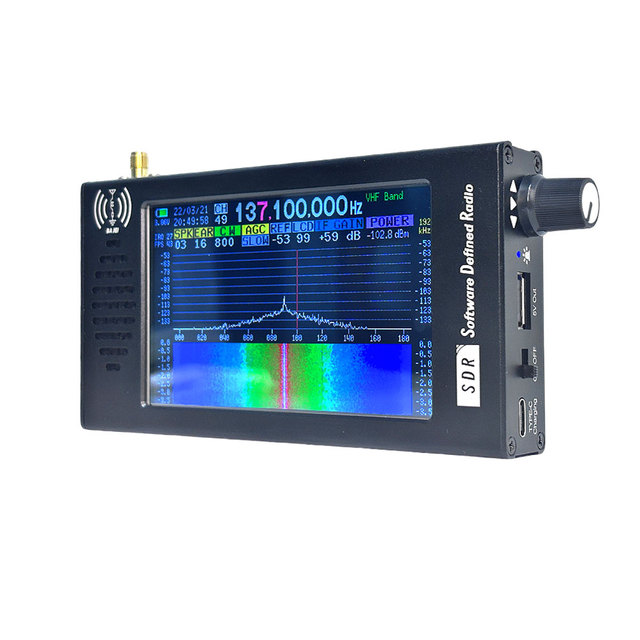 HT00L SDR-V5 Short Wave Analysis CW/AM/SSB/FM/WFM SDR Radio Receiver with 4.3" IPS LCD and DSP Digital Demodulation