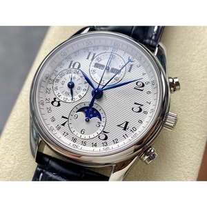 Montre décontractée automatique mécanique pour homme Drioshipping Guanqin en cuir véritable avec phases de lune - Product Image 3