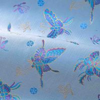 Yili nouveau Phoenix queue papillon fleur colorée papillon étincelant Style chinois Polyester fil d'or Jacquard vêtements tissu