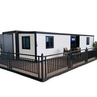 Maison conteneur en acier extensible à double aile, préfabriquée, pliable, modulaire, de haute qualité