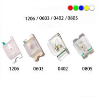 LED CMS 0603 Super Lumineuse Blanc Froid 0,06W 20mA à Montage en Surface 1608 Diode Émettrice de Lumière Optoélectronique