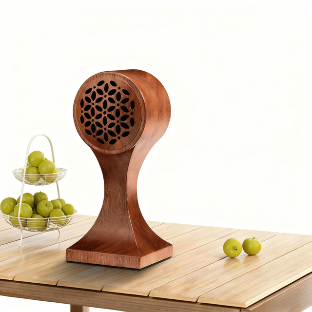 Creative Wooden TWS Speaker Outdoor Music Playback Wireless for 5.0 AUX 5-10W Mini Portable Audio Gift Promotion