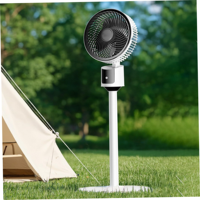 Nouveau ventilateur de circulation d'air silencieux à hauteur réglable, 3 vitesses de vent, ventilateur sur pied à oscillation automatique, ventilateur de table