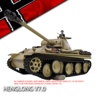 HengLong 3879-1 Pantera Alemana Tipo G 1/16 2.4G Infrarrojos Batalla BB Airsoft Luces de Humo Sonido Acero Metal Crawler RC Baterías