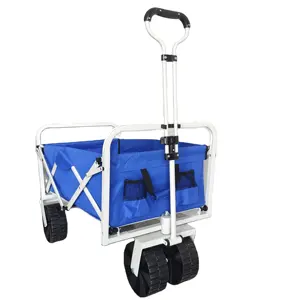 Folding Wagon Custom Trolley Practical Wide PP Wheels Beach Cart Collapsible Wonderfold Wagon