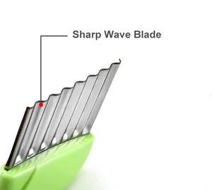 Cuchillo Ondulado de Acero Inoxidable Personalizable, para Cortar Papas Fritas, Chips y Picar, Cortador de Patatas Onduladas - Product Image 6