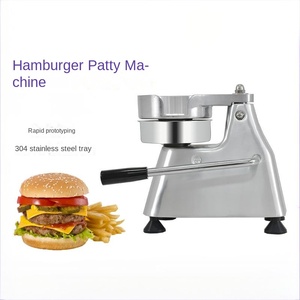 経済アルミバーガープレスマニュアルハンバーガープレスパティメーカー肉パイメーカーハンバーガーパティ製造機 - Product Image 1