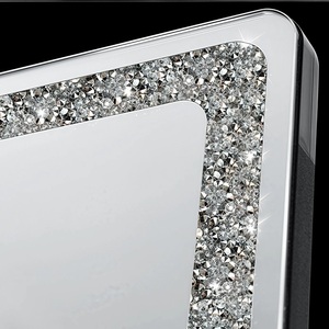 Espejo de Maquillaje Personalizado de Lujo con Cristales de Diamantes y Pedrería, Luminoso, Inteligente, de Pared, con Pantalla Táctil Metálica - Product Image 4