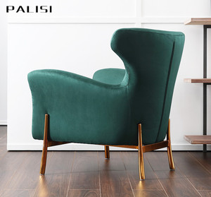 <span class=keywords><strong>Poltrona</strong></span> Singola Moderna di Lusso per Soggiorno, Sedia Reclinabile per Arredamento Casa, <span class=keywords><strong>Poltrona</strong></span> con Schienale Alto in Velluto per Hotel e Lobby - Product Image 4