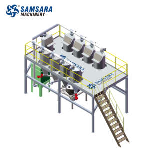 Aditivos automáticos dosando o equipamento do sistema 7 componentes do pó plástico do pvc ponderando dosando e misturando o sistema - Product Image 5