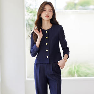 Conjunto de Traje de Dos Piezas para Mujer, Estilo Profesional, Súper Elegante, Primavera-Otoño, Abrigo Informal, Temperamento de Hermana Mayor - Product Image 5