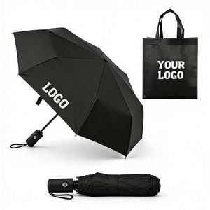 Custom <b>Umbrella</b> with Logo Printing Wholesale Promotional Golf Folding Mini Windproof UPF50+ Business Gift Personalized - Product Image 1