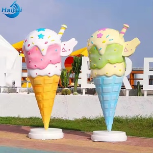 Statua Personalizzata di Grandi Dimensioni in Resina e Fibra di Vetro a Forma di Caramella, Cupcake, Gelato, Sculture e Intagli in Pietra - Product Image 6