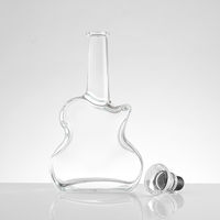 Bouteille en verre pour spiritueux avec bouchons en liège, vente en gros, 750 ml, bouteille vide pour brandy XO, pour liqueur