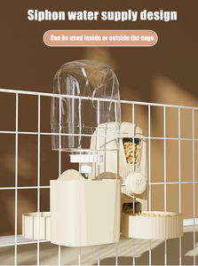 Distributeur d'eau automatique de grande capacité pour animaux de compagnie Cage suspendue en plastique sans BPA montée recharge automatique anti-déversement facile à nettoyer - Product Image 5