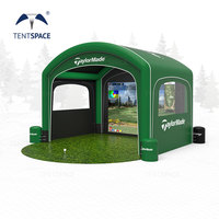 Nouvelle Arrivée : Tente de Golf Gonflable pour Simulateur, Enceintes de Simulation de Golf Intérieures