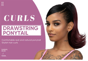 Extensión <span class=keywords><strong>de</strong></span> cabello sintético <span class=keywords><strong>de</strong></span> 14 pulgadas C Curl Ponytail para mujer, alta resistencia al calor, envoltura alrededor <span class=keywords><strong>de</strong></span> coletas <span class=keywords><strong>con</strong></span> Clip, postizos - Product Image 2