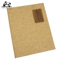 Couverture de menu en carton personnalisée avec impression personnalisée pour restaurant rustique, nourriture et boissons, avec plaque en bois