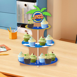 Support à cupcakes 2 pièces sur le thème de <span class=keywords><strong>Sonic</strong></span> the Hedgehog, décoration de fête d'<span class=keywords><strong>anniversaire</strong></span> pour garçon, support de présentation de gâteau Super Fast Hedgehog - Product Image 4