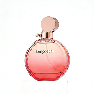 Nuevo Diseño 2026, Botella de Perfume Redonda y Delgada de 50 ml, Botella de Perfume de Vidrio de Lujo Negra con Tapa de Zamac Extraíble - Product Image 4