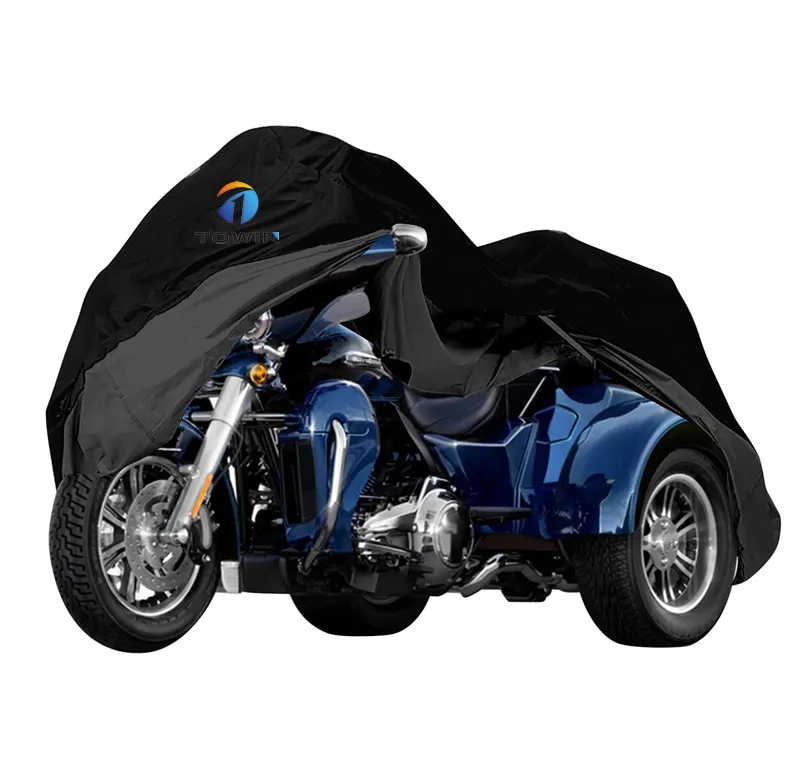 Snow Rain Dust Hail Protection Waterproof Heavy Duty Trike Motorcycle Cover With Reflective Strips