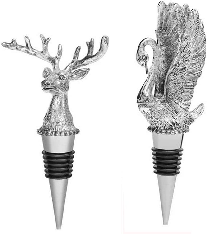 Силиконовая пробка в виде лебедя из цинкового сплава для коллекции красного вина, шампанского, пива