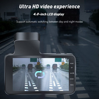 Caméra embarquée DVR 4K avant et arrière pour voiture, Ultra HD, double vision, GPS, ADAS, enregistreur de conduite, protection de stationnement 24h/24