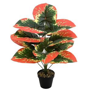 Plante artificielle de haute qualité, écologique, 18 têtes, 75 cm, palmier Alocasia, feuille de taro en plastique, <span class=keywords><strong>buisson</strong></span>, arbre, herbe pour la décoration intérieure de la maison et des magasins - Product Image 2