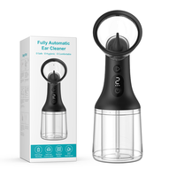 Nettoyeur d'oreilles électrique entièrement automatique, étanche IPX7, avec écran numérique, dispositif de lavage d'oreilles rechargeable par USB