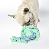 Jouet de jeu de cerveau pour chien, jouet en peluche en forme de ctopus pour chien à manger lentement