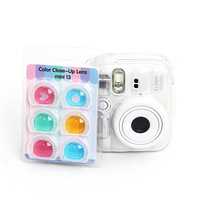 Filtres d'objectif en gros compatibles avec l'appareil photo Fuji Instax Mini 13, accessoires, six types de filtres couleur complets, objectif détachable