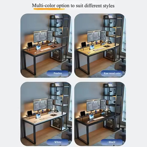 Waterproof PVC <b>Desk</b> and Bookshelf Integrated Design for Living Room Students and Households-<b>Modern</b> Multifunction Furniture - Product Image 5