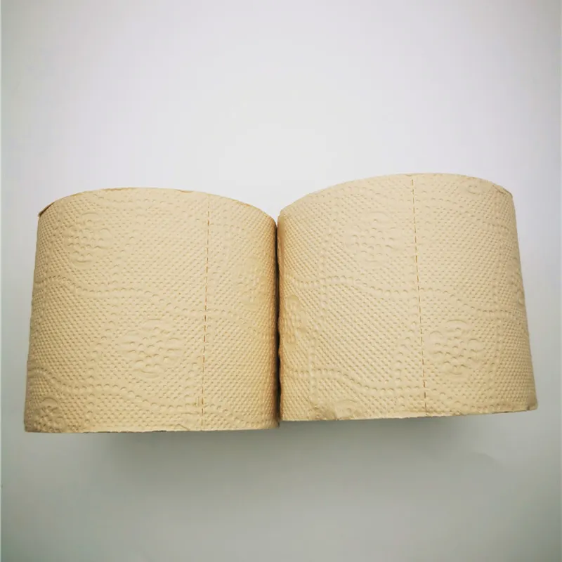 Embossed virgin bamboo pulp Tissue Paper/Cheap Toilet paper/Custom Soft Toilet Tissue roll manufacturer recycled