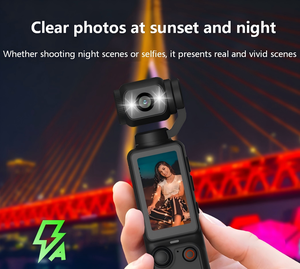 HiCyber Q7 Portable Action <b>Camera</b> 1.9 Inch Screen 2000mAh Battery 170° Wide Angle WiFi Vlog <b>Camera</b> for Cycling - Product Image 3