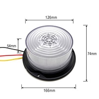 Feux stroboscopiques 48W 12V 48V CC pour véhicules, balise d'avertissement pour la construction, la circulation, les usines, les grues, les tours, les bateaux et la navigation