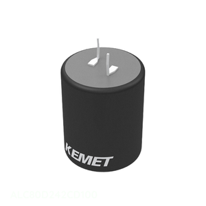 Condensador de canal del fabricante ALC80D242CD100, aluminio, 2400uF, 20%, 100V, SNAP TH, 2400 uF, de orificio pasante - Product Image 1