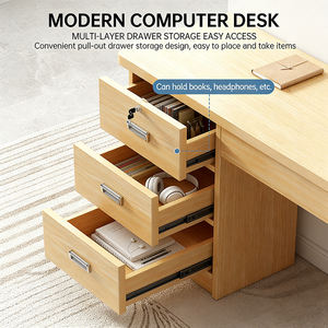 Bureau de direction moderne en bois avec rangement pour la maison et le bureau, <span class=keywords><strong>table</strong></span> d'ordinateur ergonomique - Product Image 6