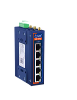 Routeur Wi-Fi industriel USR-G806p avec module cellulaire 4G amélioré, double port série RS232+RS485 / 5 ports réseau - 1 WAN + 1 WAN/LAN + 3 LAN