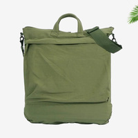 Sac à dos bandoulière personnalisable de style rétro pour pilote, avec doublure en polyester et fermeture éclair étanche