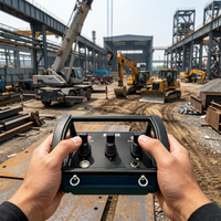 Control Remoto Inalámbrico Proporcional Hidráulico con 3 Joysticks Personalizables para Excavadora, Grúa Móvil y Pinza para Madera