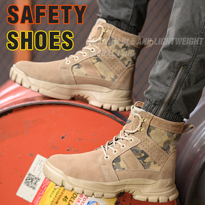 Nouvelles Chaussures de Sécurité Extérieures Tendance pour Hommes – Bottes Hautes Confortables et Durables pour la Randonnée, Respirantes, Antidérapantes et Anti-Perforation - Product Image 2