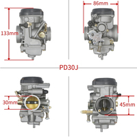 2025 nouvelle vente chaude 150cc 200cc 250cc 30MM PD30 PD30J JIANSHE QingQi 250 JS GXT 250 QM250GY ATV Quad moto carburateur