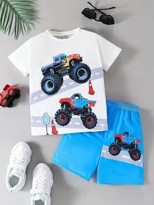 Traje informal de moda de gran tamaño con estampado para niños, <span class=keywords><strong>adolescentes</strong></span> y bebés, cita suelta, fiestas deportivas al aire libre, vacaciones, regalo de vacaciones - Product Image 2