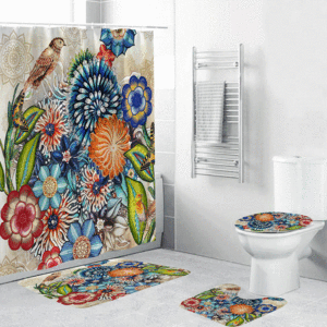 Style bohème 3D impression numérique Polyester imperméable et moisissure <span class=keywords><strong>rideau</strong></span> de <span class=keywords><strong>douche</strong></span> toilette salle de bain <span class=keywords><strong>rideau</strong></span> de <span class=keywords><strong>douche</strong></span> R2244 - Product Image 4
