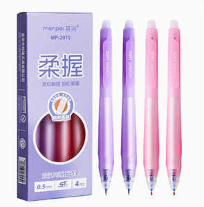 Bolígrafo de Gel <span class=keywords><strong>Borrable</strong></span> de Dibujos Animados, Gran Venta, Postura Positiva, Material Escolar, Negro Azul, Plástico, 0.5mm - Product Image 4