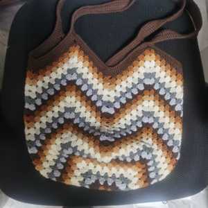 2025 Latest Customized Handmade Crochet <b>Bag</b> for Women Fashion Embroidery Pattern Textile & <b>Fabric</b> Craft - Product Image 2