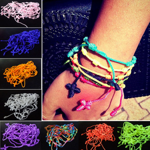 Pulsera de Cruz Hecha a Mano, Cuerda de Nylon Trenzada, Rosario con Nudos Contadores, 12 Colores Aleatorios, Joyería de Regalo, Origen Zhejiang - Product Image 5
