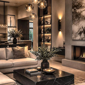 Set di Arredamento di Lusso per <span class=keywords><strong>Soggiorno</strong></span>, Soluzioni Personalizzate per Interni, Servizio Completo per Progetti di Ville con Design d'Interni e Arredamento - Product Image 1