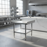 Support d'équipement en acier inoxydable 430 ODM OEM XIANGYING, table démontable certifiée NSF 3030 avec étagère inférieure réglable
